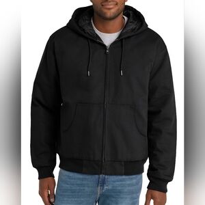 CornerStone Duck Cloth Hooded Work Jacket NWOT